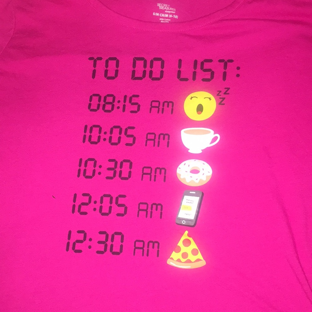 To-Do list night gown